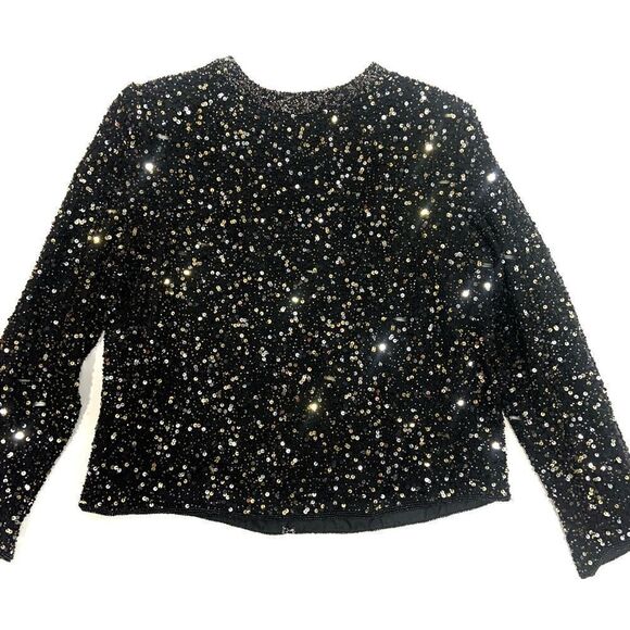 SCALA Silk Sequin Jacket - Picture 4 of 10